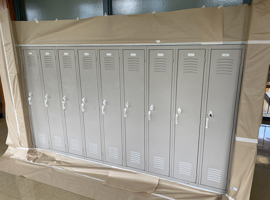 Shaker Heights CSD, Middle School, Shaker Heights, OH Electrostatic Painting of Lockers