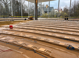 Albright Knox Art Gallery, Buffalo, NY - Audience Seat Reupholstery and Powder Coating