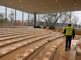 Albright Knox Art Gallery, Buffalo, NY - Audience Seat Reupholstery and Powder Coating