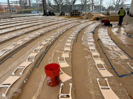 Albright Knox Art Gallery, Buffalo, NY - Audience Seat Reupholstery and Powder Coating