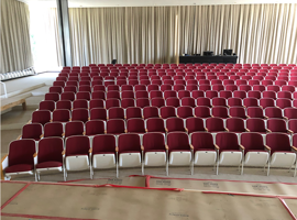 Albright Knox Art Gallery, Buffalo, NY - Audience Seat Reupholstery and Powder Coating