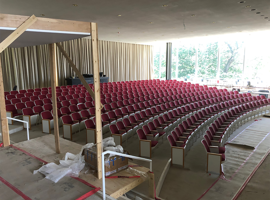 Albright Knox Art Gallery, Buffalo, NY - Audience Seat Reupholstery and Powder Coating