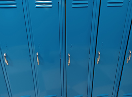 Assumption of the Blessed Virgin Mary School, O'Fallon, MO Electrostatic Painting of Lockers