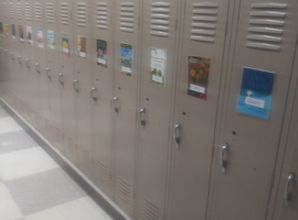 Assumption of the Blessed Virgin Mary School, O'Fallon, MO Electrostatic Painting of Lockers