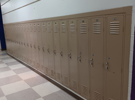 Assumption of the Blessed Virgin Mary School, O'Fallon, MO Electrostatic Painting of Lockers