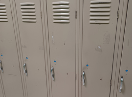 Assumption of the Blessed Virgin Mary School, O'Fallon, MO Electrostatic Painting of Lockers