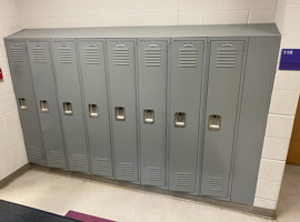 Avon Heritage Elementary School, Avon, Ohio Electrostatic Locker Painting