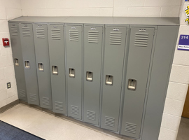 Avon Heritage Elementary School, Avon, Ohio Electrostatic Locker Painting