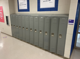 Avon Heritage Elementary School, Avon, Ohio Electrostatic Locker Painting