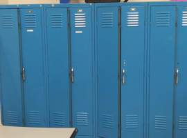 Bates Elementary School, Louisville, KY Electrostatic Painting of Lockers