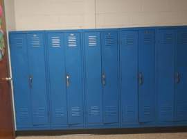 Bates Elementary School, Louisville, KY Electrostatic Painting of Lockers