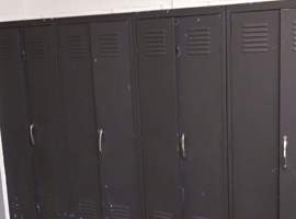 Bates Elementary School, Louisville, KY Electrostatic Painting of Lockers