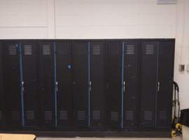 Bates Elementary School, Louisville, KY Electrostatic Painting of Lockers