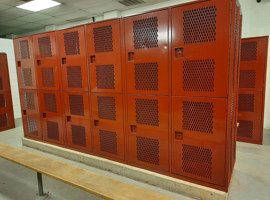 Benton High School, Benton, IL Electrostatic Painting of Lockers