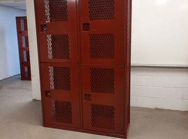 Benton High School, Benton, IL Electrostatic Painting of Lockers