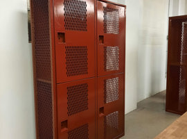 Benton High School, Benton, IL Electrostatic Painting of Lockers