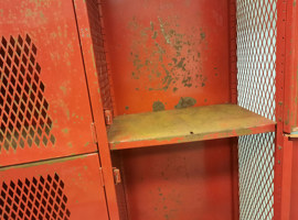 Benton High School, Benton, IL Electrostatic Painting of Lockers