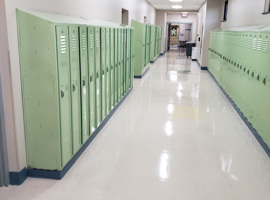 Berne-Knox-Westerlo CSD, Berne, NY Electrostatic Painting of Lockers