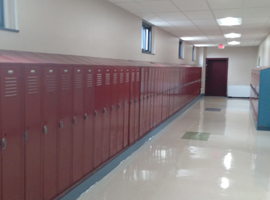 Berne-Knox-Westerlo CSD, Berne, NY Electrostatic Painting of Lockers