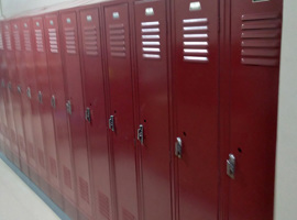 Berne-Knox-Westerlo CSD, Berne, NY Electrostatic Painting of Lockers