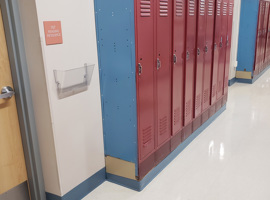 Berne-Knox-Westerlo CSD, Berne, NY Electrostatic Painting of Lockers