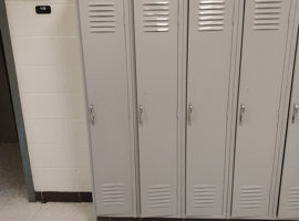 Binet School, Louisville, KY - Electrostatic Painting of Lockers