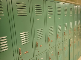 Blake Elementary School, Louisville, KY - Electrostatic Painting of Lockers