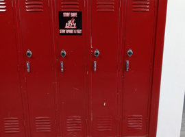 Bunker Hill Community Unit School District #8, Bunker Hill, IL - Electrostatic Painting of Lockers