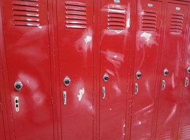 Bunker Hill Community Unit School District #8, Bunker Hill, IL - Electrostatic Painting of Lockers