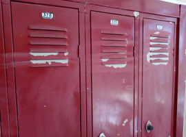 Bunker Hill Community Unit School District #8, Bunker Hill, IL - Electrostatic Painting of Lockers