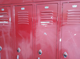 Bunker Hill Community Unit School District #8, Bunker Hill, IL - Electrostatic Painting of Lockers