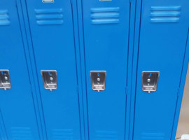 Byron Center Public Schools, Byron Center, MI Electrostatic Painting of Lockers