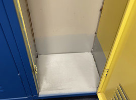 Campanelli Elementary School, Schaumburg, IL - Electrostatic Painting of Lockers