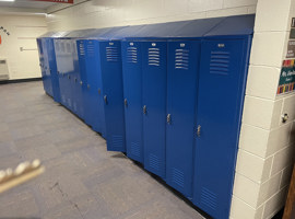 Campanelli Elementary School, Schaumburg, IL - Electrostatic Painting of Lockers