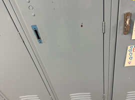 Campanelli Elementary School, Schaumburg, IL - Electrostatic Painting of Lockers