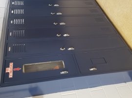 Port Sanilac School District, Carsonville, MI Electrostatic Painting of Lockers