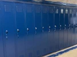 Port Sanilac School District, Carsonville, MI Electrostatic Painting of Lockers