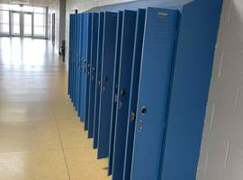 Port Sanilac School District, Carsonville, MI Electrostatic Painting of Lockers