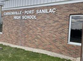 Port Sanilac School District, Carsonville, MI Electrostatic Painting of Lockers