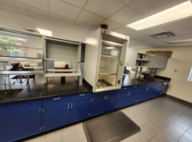 Columbia Chemical, Brunswick, OH - Electrostatic Painting of Laboratory Casework