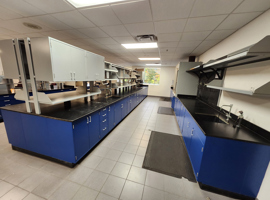 Columbia Chemical, Brunswick, OH - Electrostatic Painting of Laboratory Casework