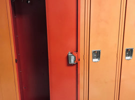 Columbiana High School, Columbiana, OH Electrostatic Painting of Lockers