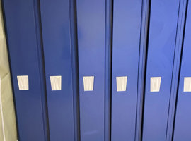 Columbiana High School, Columbiana, OH Electrostatic Painting of Lockers