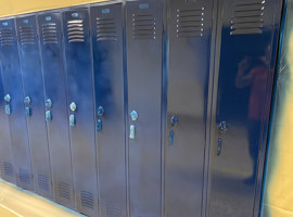 Copley-Fairlawn City Schools, Copley Township, OH - Electrostatic Painting of Lockers