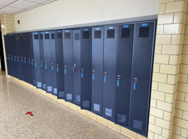 Copley-Fairlawn City Schools, Copley Township, OH - Electrostatic Painting of Lockers