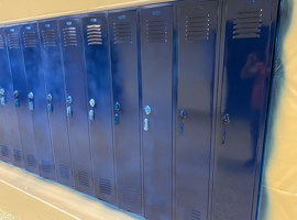 Copley-Fairlawn City Schools, Copley Township, OH - Electrostatic Painting of Lockers