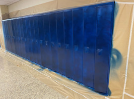 Copley-Fairlawn City Schools, Copley Township, OH - Electrostatic Painting of Lockers