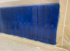 Copley-Fairlawn City Schools, Copley Township, OH - Electrostatic Painting of Lockers