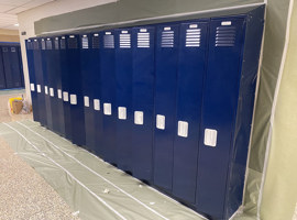 Copley-Fairlawn City Schools, Copley Township, OH - Electrostatic Painting of Lockers