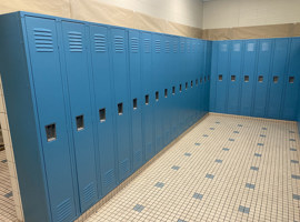 Davis Family YMCA, Youngstown, OH Electrostatic Painting of Lockers